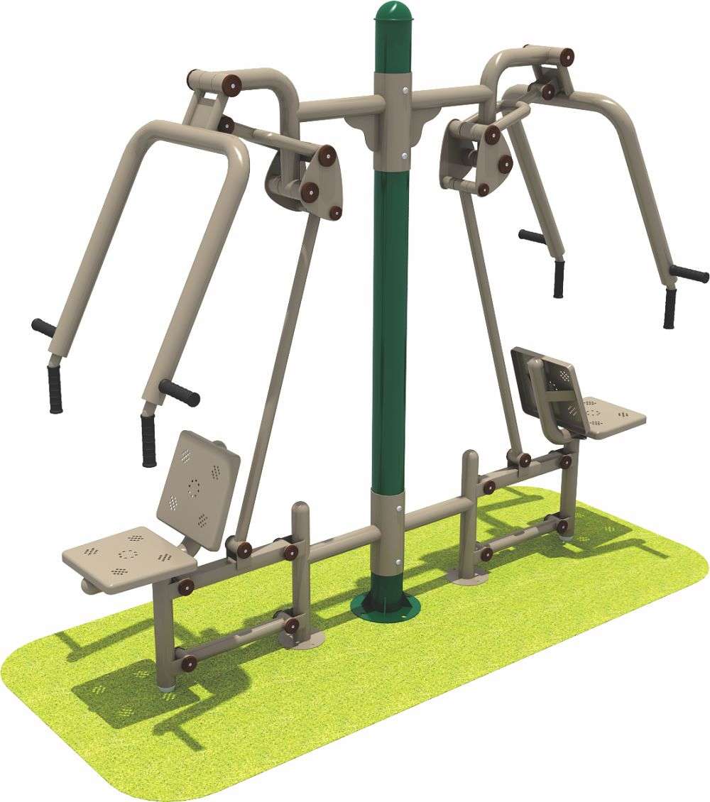 米兰(milan)中国·运动健身器材 双人坐推器